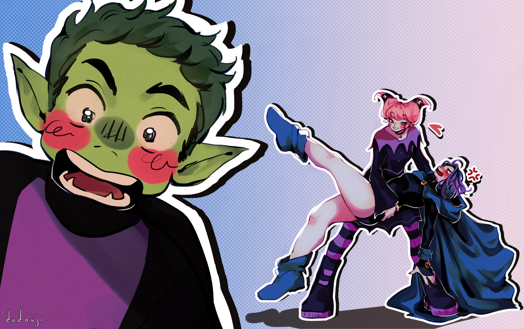 Beast Boy, Jinx & Raven | Teen Titans